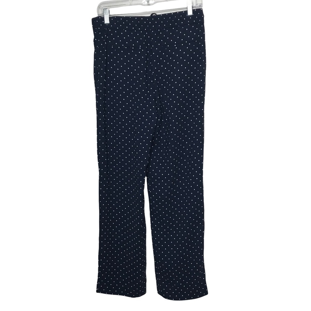 Loft Outlet Navy Blue Polka Dot Drawstring Pants - Picture 4 of 8